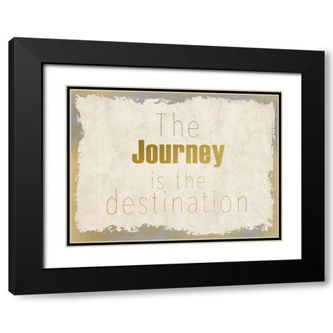 LIfes Journey 1 Black Modern Wood Framed Art Print with Double Matting by Kimberly, Allen