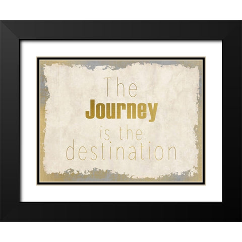LIfes Journey 1 Black Modern Wood Framed Art Print with Double Matting by Kimberly, Allen
