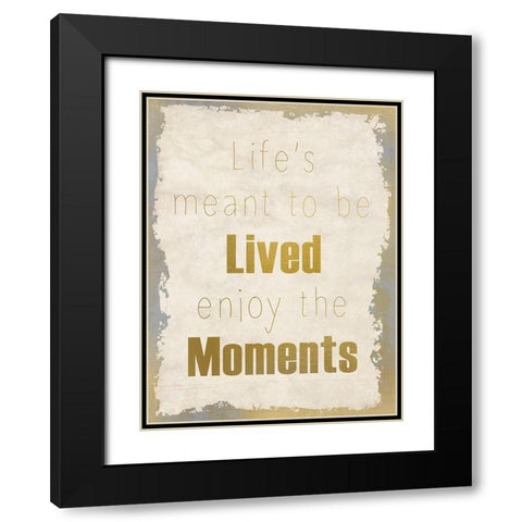 LIfes Journey 3b Black Modern Wood Framed Art Print with Double Matting by Kimberly, Allen