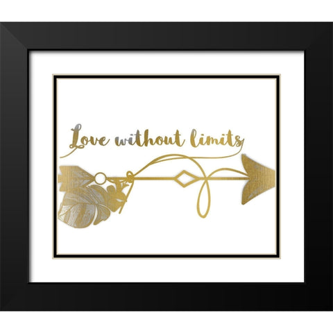 Love Without Limits Black Modern Wood Framed Art Print with Double Matting by Kimberly, Allen