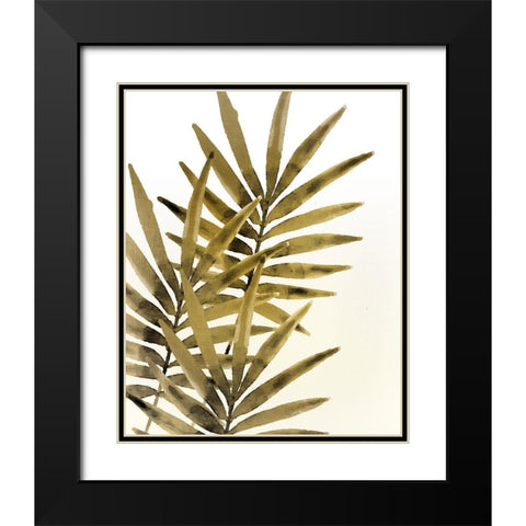 Ferns 1 Black Modern Wood Framed Art Print with Double Matting by Kimberly, Allen
