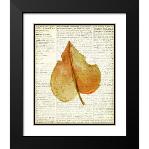 In the Fall 3  Black Modern Wood Framed Art Print with Double Matting by Kimberly, Allen