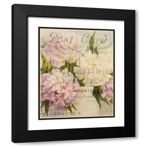 Summer Blooming Series D Black Modern Wood Framed Art Print with Double Matting by Kimberly, Allen