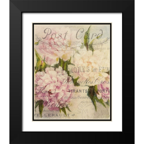 Summer Blooming Series D Black Modern Wood Framed Art Print with Double Matting by Kimberly, Allen