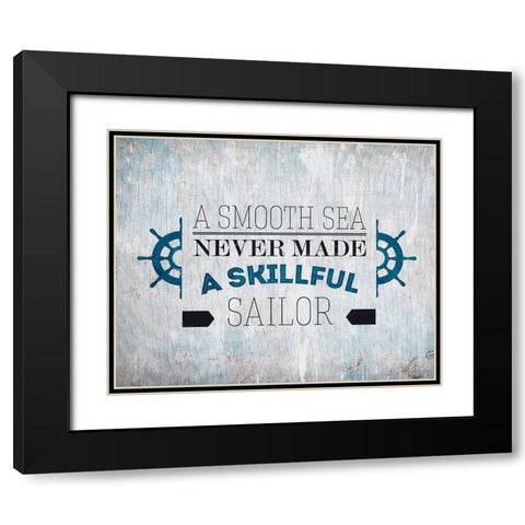 The Sea 2 Black Modern Wood Framed Art Print with Double Matting by Kimberly, Allen