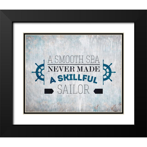 The Sea 2 Black Modern Wood Framed Art Print with Double Matting by Kimberly, Allen
