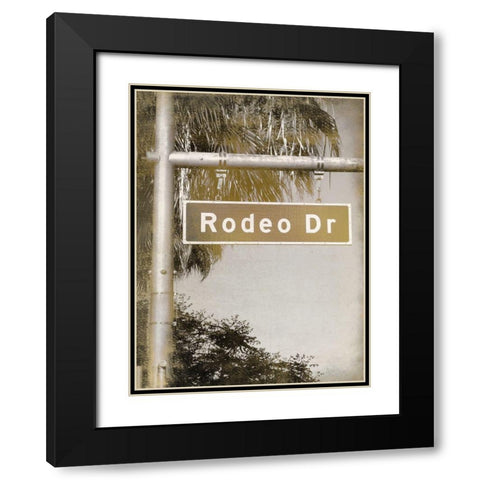 Rodeo Drive Black Modern Wood Framed Art Print with Double Matting by Kimberly, Allen