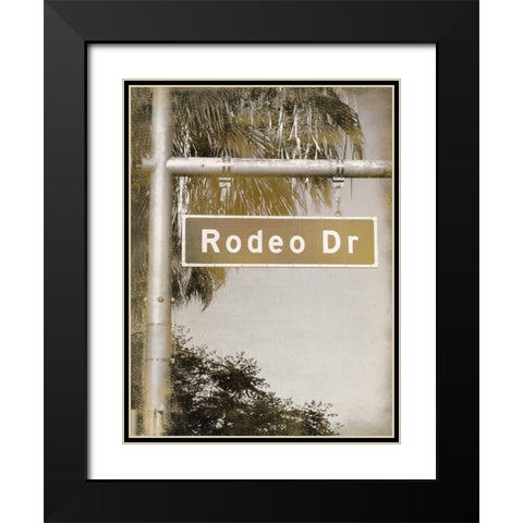 Rodeo Drive Black Modern Wood Framed Art Print with Double Matting by Kimberly, Allen