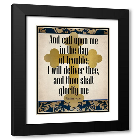 And Call on Me Black Modern Wood Framed Art Print with Double Matting by Kimberly, Allen