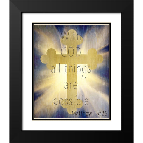 With God Black Modern Wood Framed Art Print with Double Matting by Kimberly, Allen