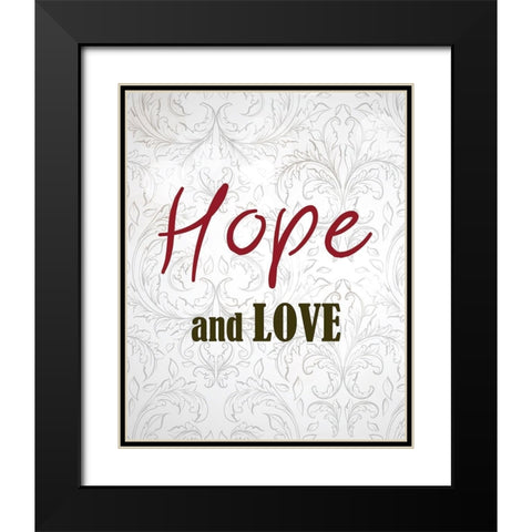And These Three Things 2 Black Modern Wood Framed Art Print with Double Matting by Kimberly, Allen
