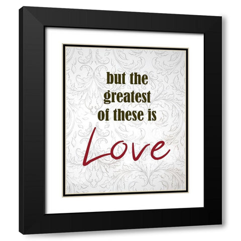 And These Three Things 3 Black Modern Wood Framed Art Print with Double Matting by Kimberly, Allen