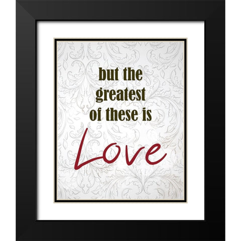 And These Three Things 3 Black Modern Wood Framed Art Print with Double Matting by Kimberly, Allen