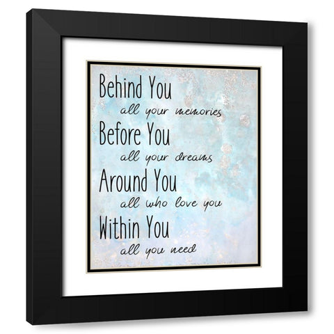 Within You Black Modern Wood Framed Art Print with Double Matting by Kimberly, Allen