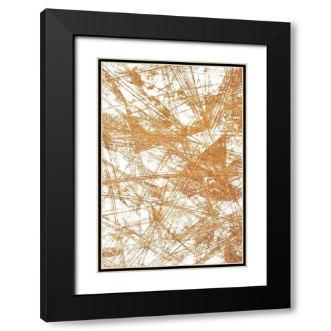 Fractal 2 Black Modern Wood Framed Art Print with Double Matting by Kimberly, Allen