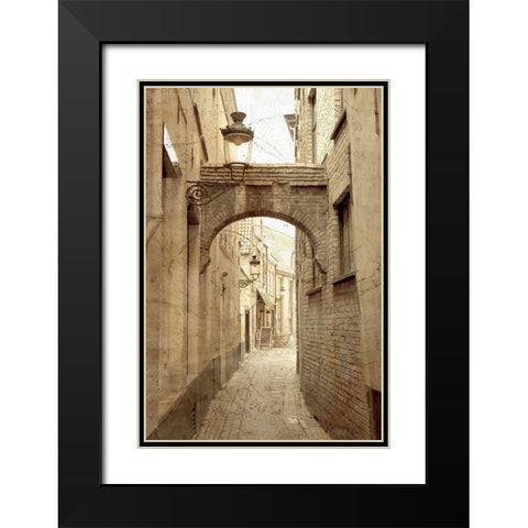 Old World 1 Black Modern Wood Framed Art Print with Double Matting by Kimberly, Allen