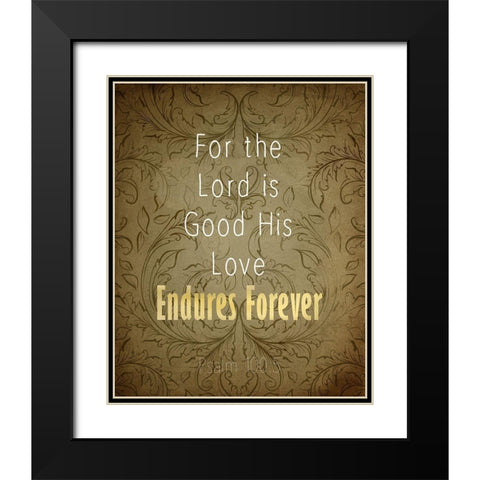 Psalm Cross 2 Black Modern Wood Framed Art Print with Double Matting by Kimberly, Allen