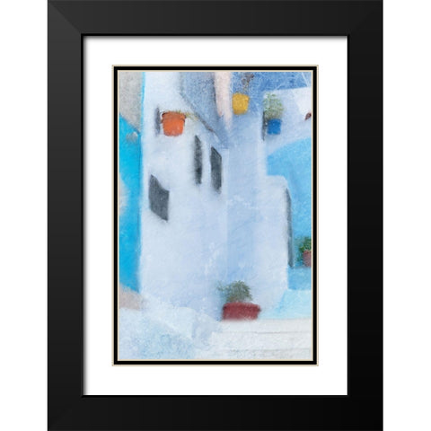 Up the Stairs 1 Black Modern Wood Framed Art Print with Double Matting by Kimberly, Allen