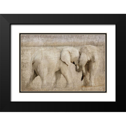 Always Together Black Modern Wood Framed Art Print with Double Matting by Kimberly, Allen