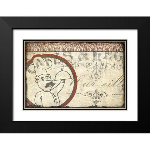 Cafe B Black Modern Wood Framed Art Print with Double Matting by Kimberly, Allen