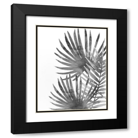 Ferns By Night 2 Black Modern Wood Framed Art Print with Double Matting by Kimberly, Allen