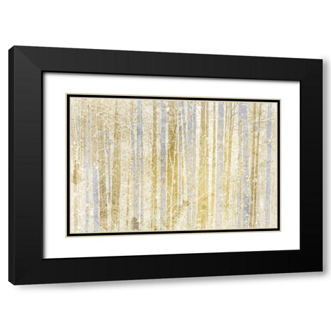 Gilded Forest Black Modern Wood Framed Art Print with Double Matting by Kimberly, Allen