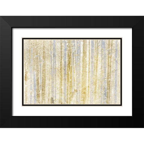 Gilded Forest Black Modern Wood Framed Art Print with Double Matting by Kimberly, Allen