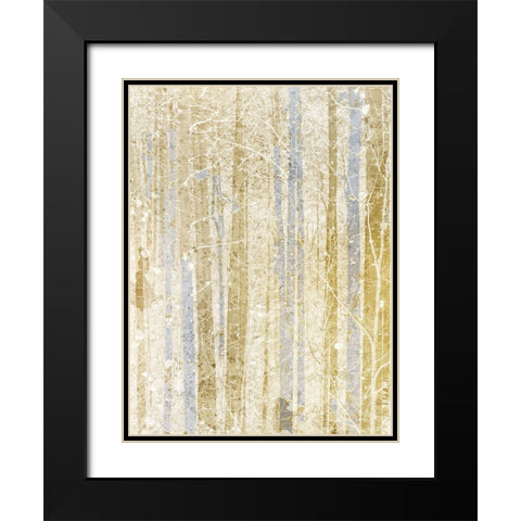 Gilded Forest 2 Black Modern Wood Framed Art Print with Double Matting by Kimberly, Allen