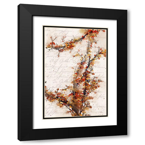 Branches Black Modern Wood Framed Art Print with Double Matting by Kimberly, Allen