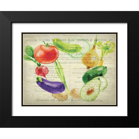 Fresh Veggies 2 Black Modern Wood Framed Art Print with Double Matting by Kimberly, Allen