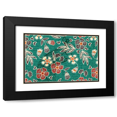 Hidden Peacock 1 Black Modern Wood Framed Art Print with Double Matting by Kimberly, Allen
