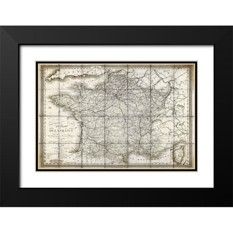 De La France Black Modern Wood Framed Art Print with Double Matting by Kimberly, Allen