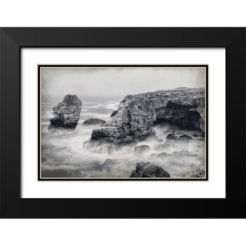Crashing Black Modern Wood Framed Art Print with Double Matting by Kimberly, Allen