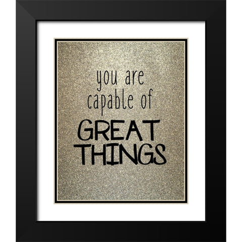 Great Things Black Modern Wood Framed Art Print with Double Matting by Kimberly, Allen