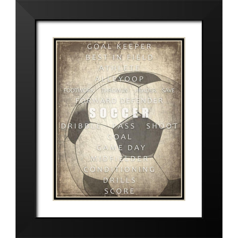Sports a Way of Life 2 Black Modern Wood Framed Art Print with Double Matting by Kimberly, Allen