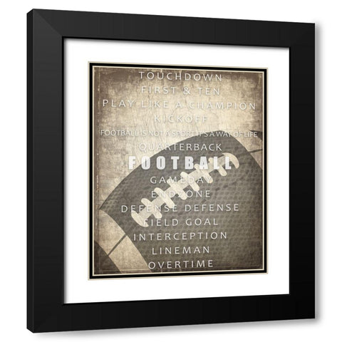 Sports a Way of Life 3 Black Modern Wood Framed Art Print with Double Matting by Kimberly, Allen