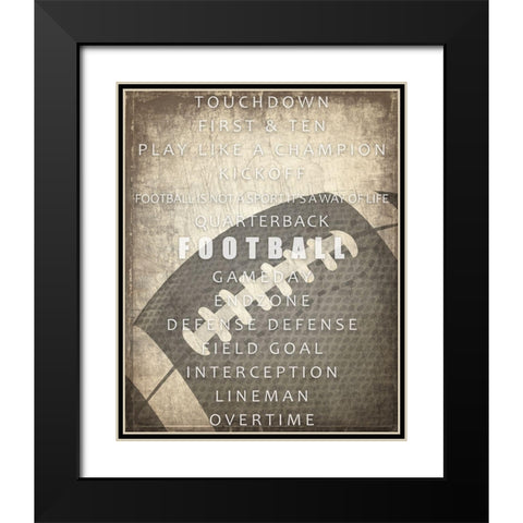 Sports a Way of Life 3 Black Modern Wood Framed Art Print with Double Matting by Kimberly, Allen