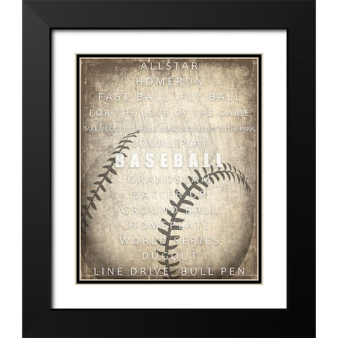 Sports a Way of Life 4 Black Modern Wood Framed Art Print with Double Matting by Kimberly, Allen