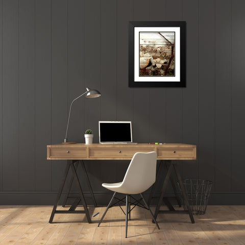 Cotton Field 3 Black Modern Wood Framed Art Print with Double Matting by Kimberly, Allen