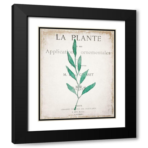 Botanical Pages 1 Black Modern Wood Framed Art Print with Double Matting by Kimberly, Allen