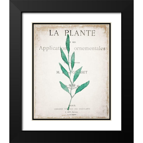 Botanical Pages 1 Black Modern Wood Framed Art Print with Double Matting by Kimberly, Allen