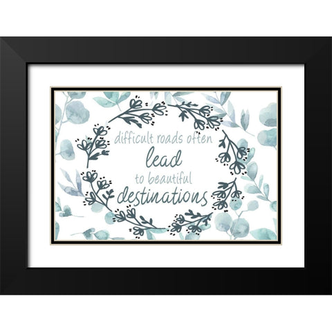 Change 3 Black Modern Wood Framed Art Print with Double Matting by Kimberly, Allen