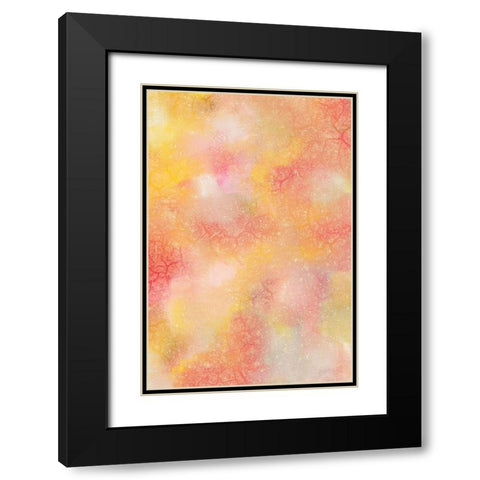 Sunburst of Orange Black Modern Wood Framed Art Print with Double Matting by Kimberly, Allen