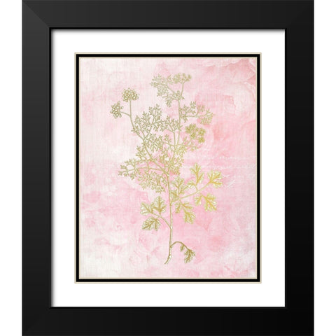 Botanical Pink 3 Black Modern Wood Framed Art Print with Double Matting by Kimberly, Allen