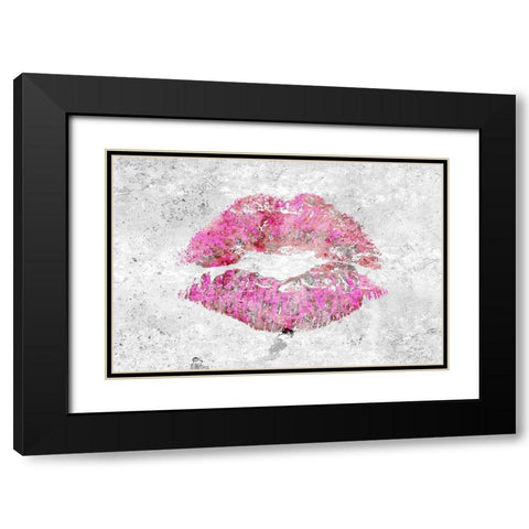 Shades of Lipstick 2 Black Modern Wood Framed Art Print with Double Matting by Kimberly, Allen
