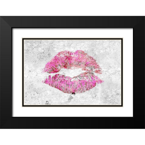 Shades of Lipstick 2 Black Modern Wood Framed Art Print with Double Matting by Kimberly, Allen