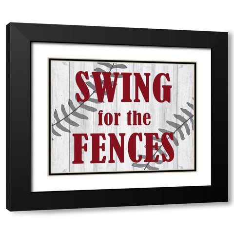 Swing Black Modern Wood Framed Art Print with Double Matting by Kimberly, Allen