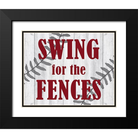 Swing Black Modern Wood Framed Art Print with Double Matting by Kimberly, Allen