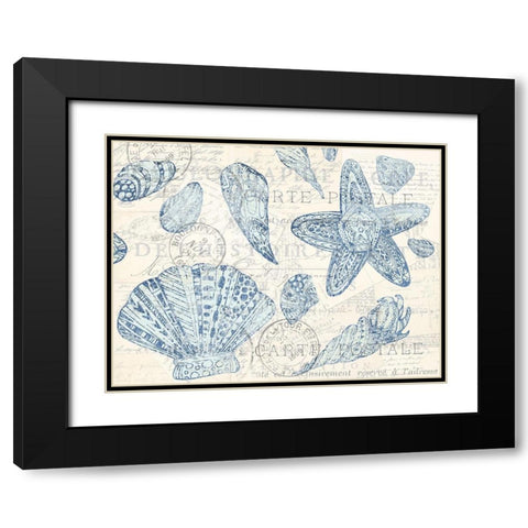Dreaming of Shells Black Modern Wood Framed Art Print with Double Matting by Kimberly, Allen