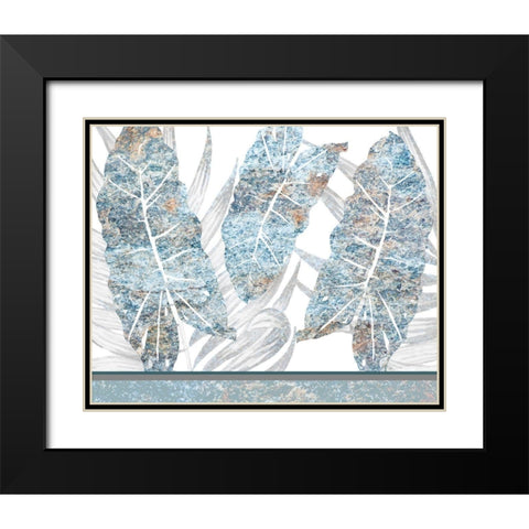 Frosted Blue 3 Black Modern Wood Framed Art Print with Double Matting by Kimberly, Allen